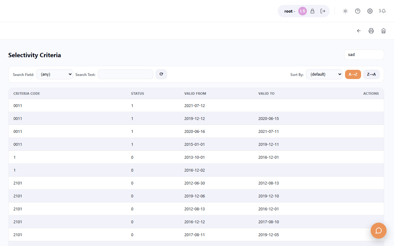 Selectivity, verification and valuation, orchestrated - modernized preview